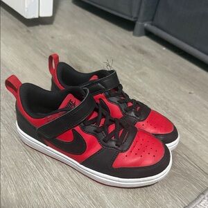Nike Kids Black and Red Sneakers